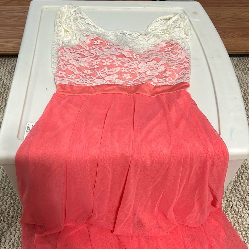 Pink dance costume ballet or lyrical